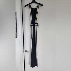 Black and White Striped Curtain